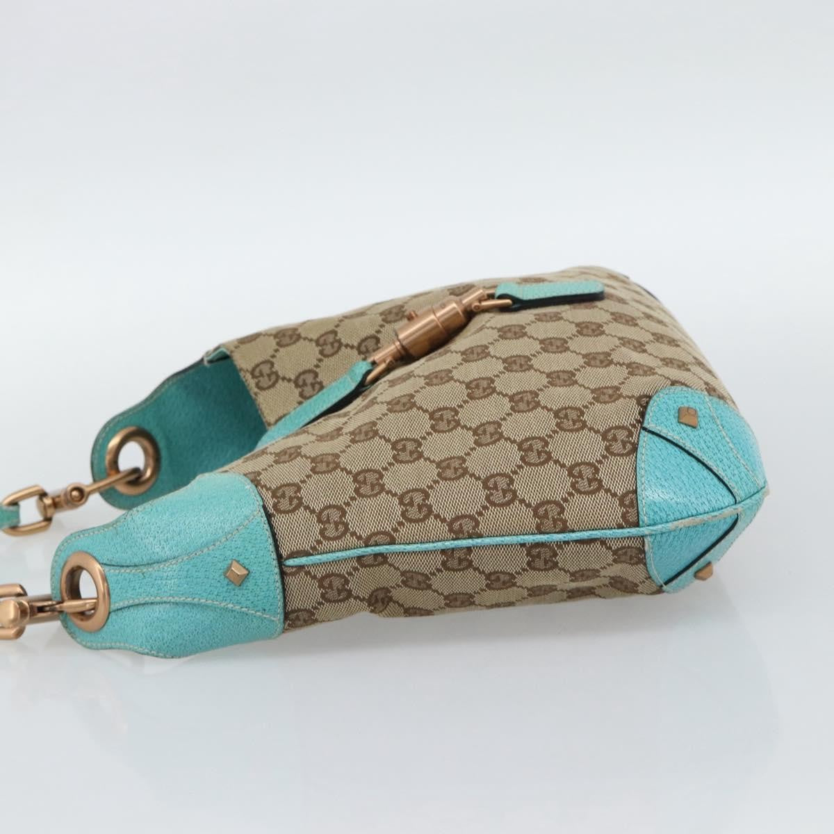 Gucci Jackie Canvas Brown Canvas Handbag (Pre-Owned)