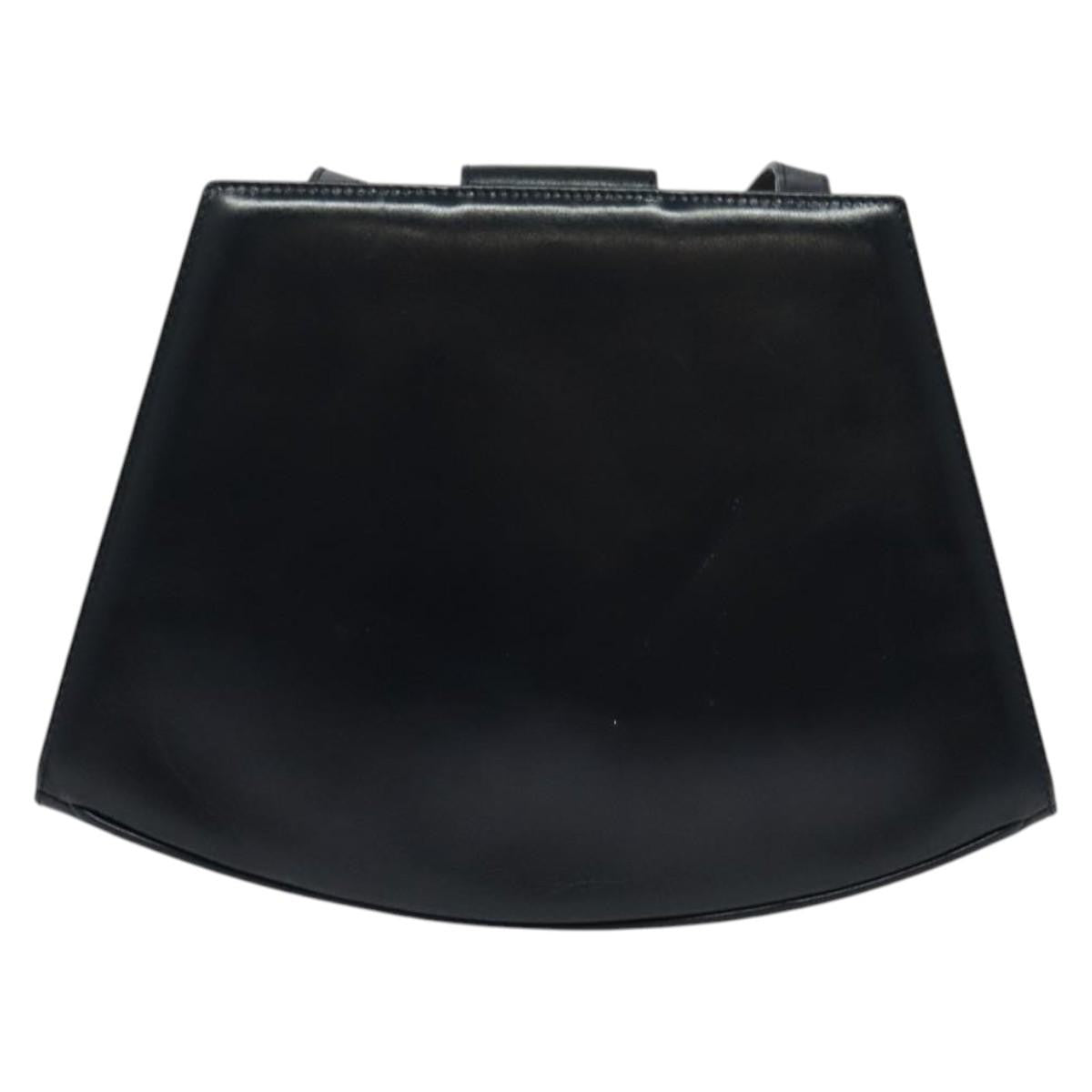 Salvatore Ferragamo Shoulder Leather Navy Leather Shoulder Bag Bag (Pre-Owned)