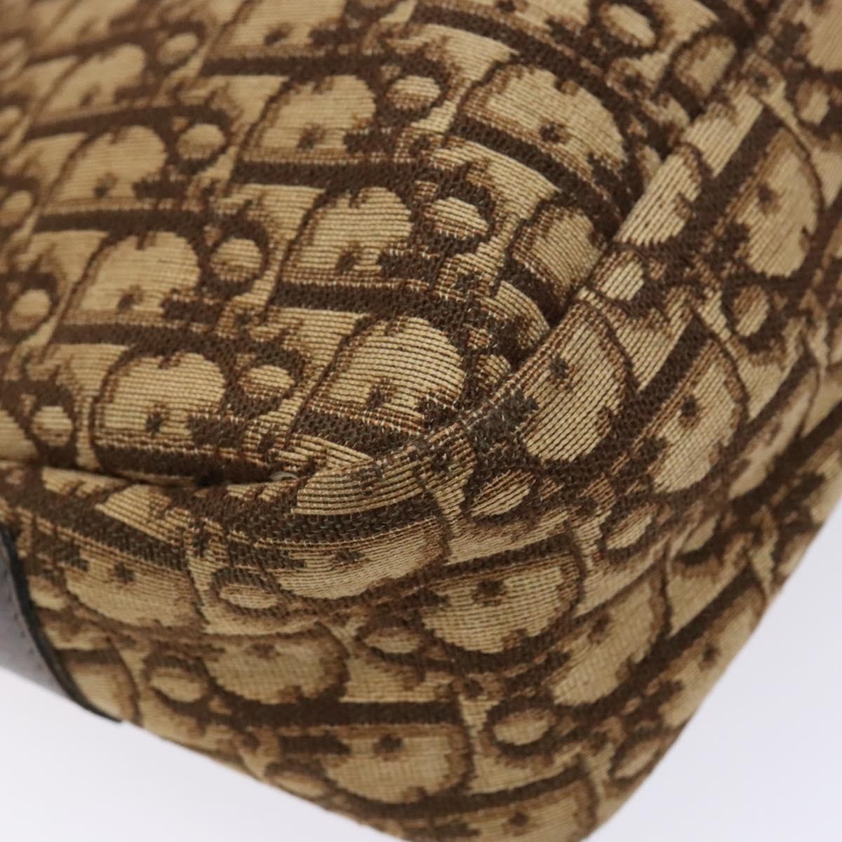 Christian Dior Vintage Trotter Canvas Brown Canvas Bag (Pre-Owned)
