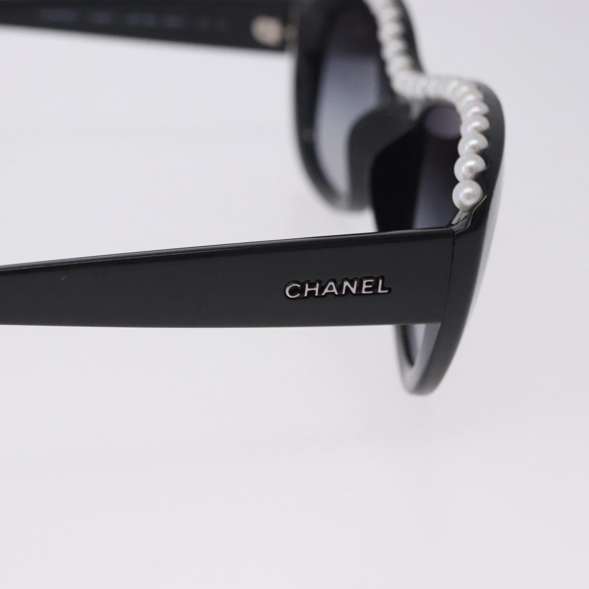 Chanel Cc Logo Matelasse Sunglasses Eye Wear Plastic Black Plastic Sunglasse Accessory (Pre-Owned)