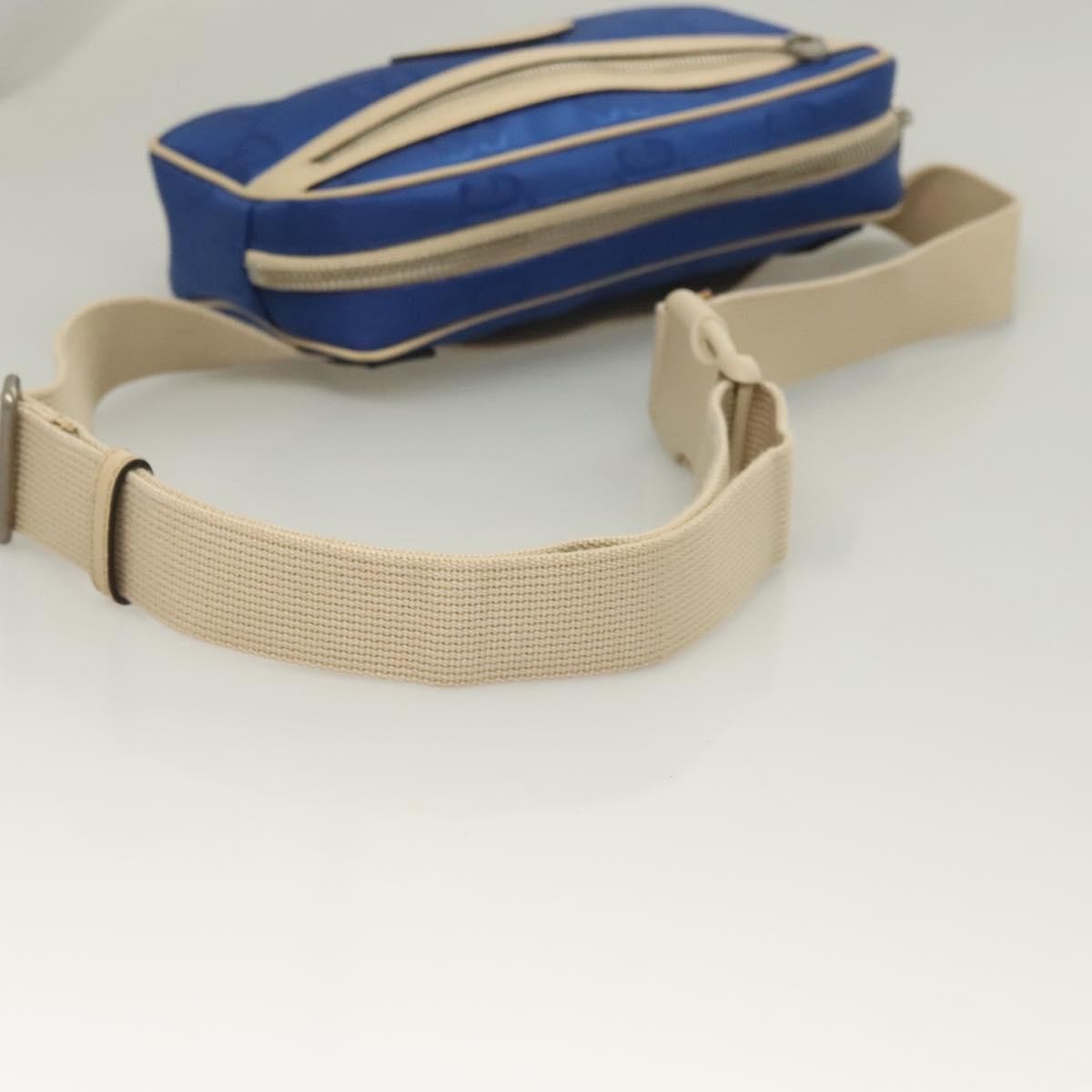 Gucci Off The Grid Belt Gg Econyl Blue Canvas Shoulder Bag Bag (Pre-Owned)