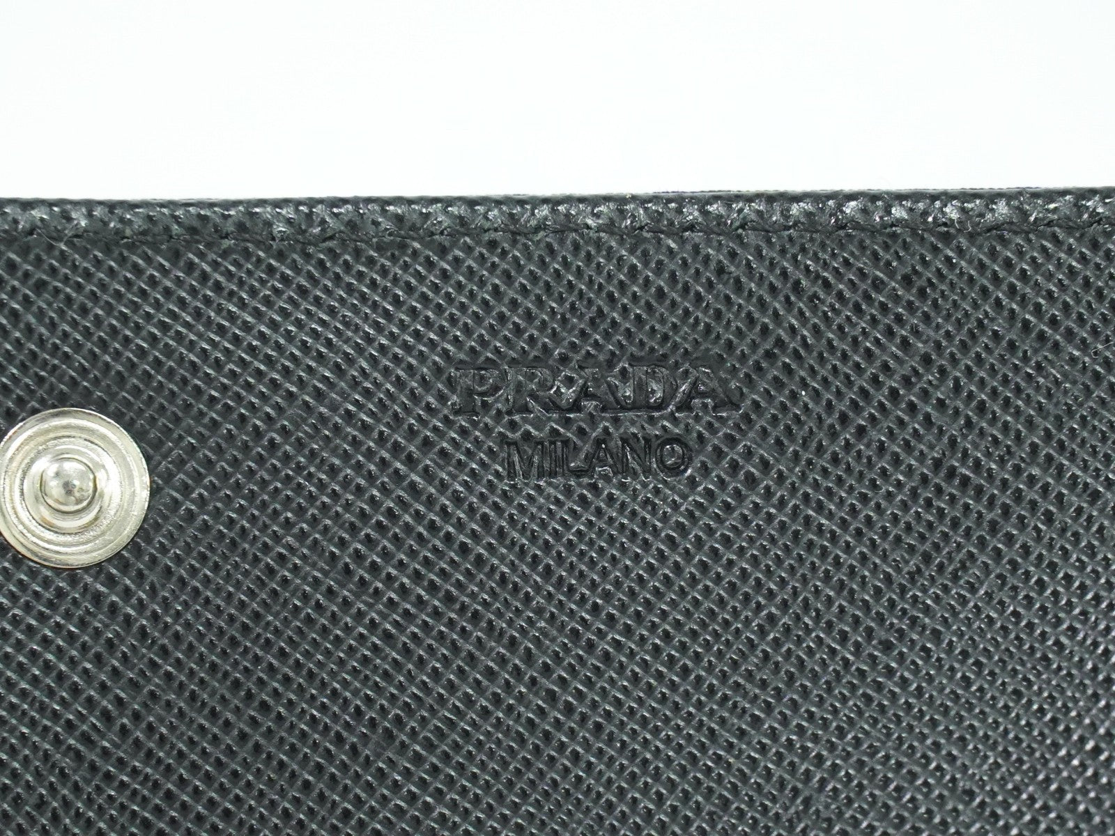 Prada Continental Tessuto Black Nylon Wallets Accessory (Pre-Owned)