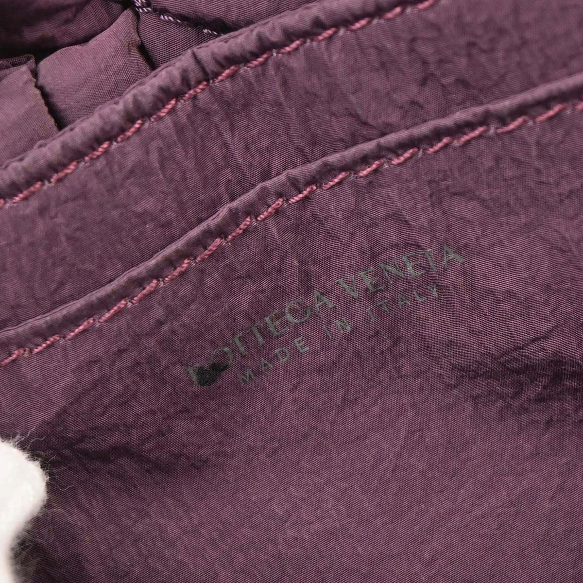 Bottega Veneta Padded Tech Cassette Intrecciato Nylon Purple Nylon Shoulder Bag Bag (Pre-Owned)