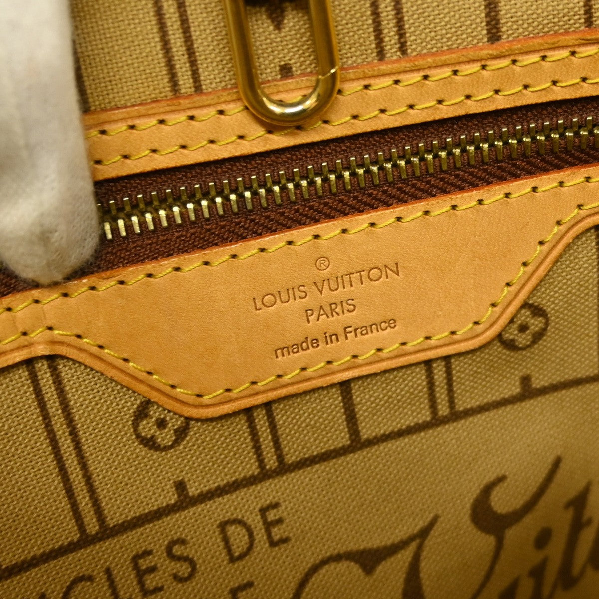 Louis Vuitton Neverfull Monogram Brown Canvas Tote Bag Bag (Pre-Owned)