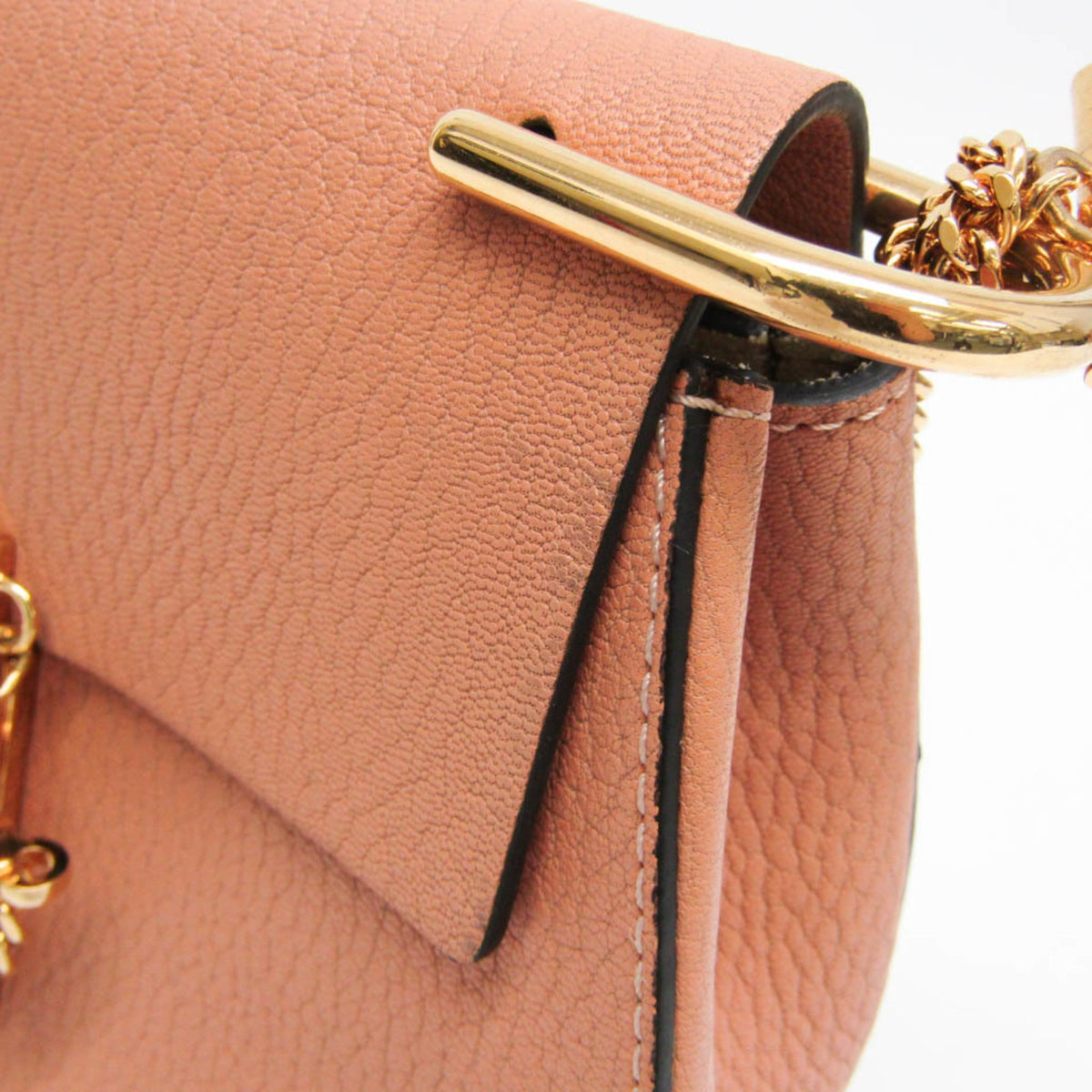 Chloe Drew Leather Orange Leather Crossbody Bag Bag (Pre-Owned)