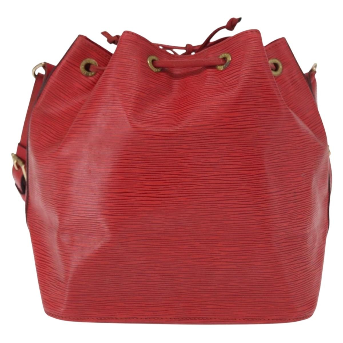Louis Vuitton Petit Noe Epi Leather Red Leather Shoulder Bag Bag (Pre-Owned)
