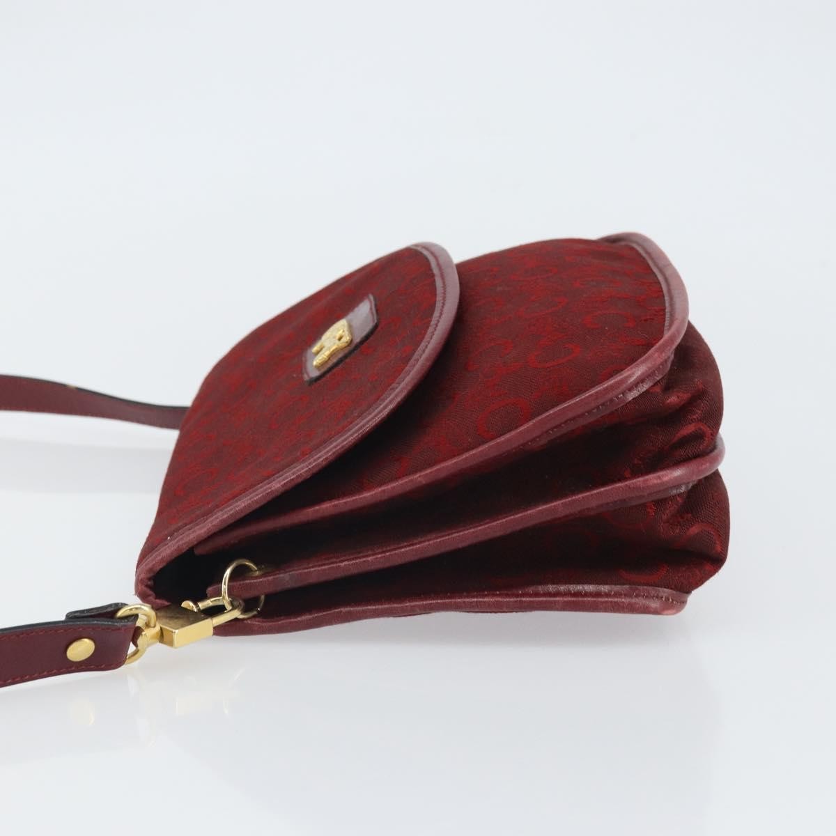 Celine C Sulky Canvas Red Canvas Shoulder Bag Bag (Pre-Owned)