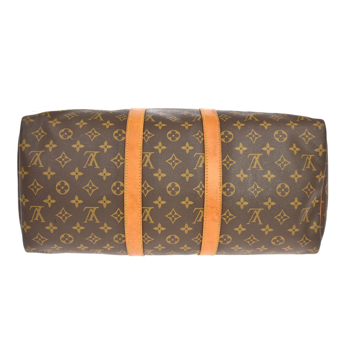 Louis Vuitton Keepall Monogram Brown Canvas Travel Bag Bag (Pre-Owned)