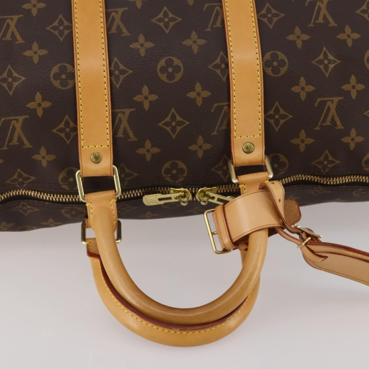 Louis Vuitton Keepall Monogram Canvas Brown Canvas Travel Bag Bag (Pre-Owned)