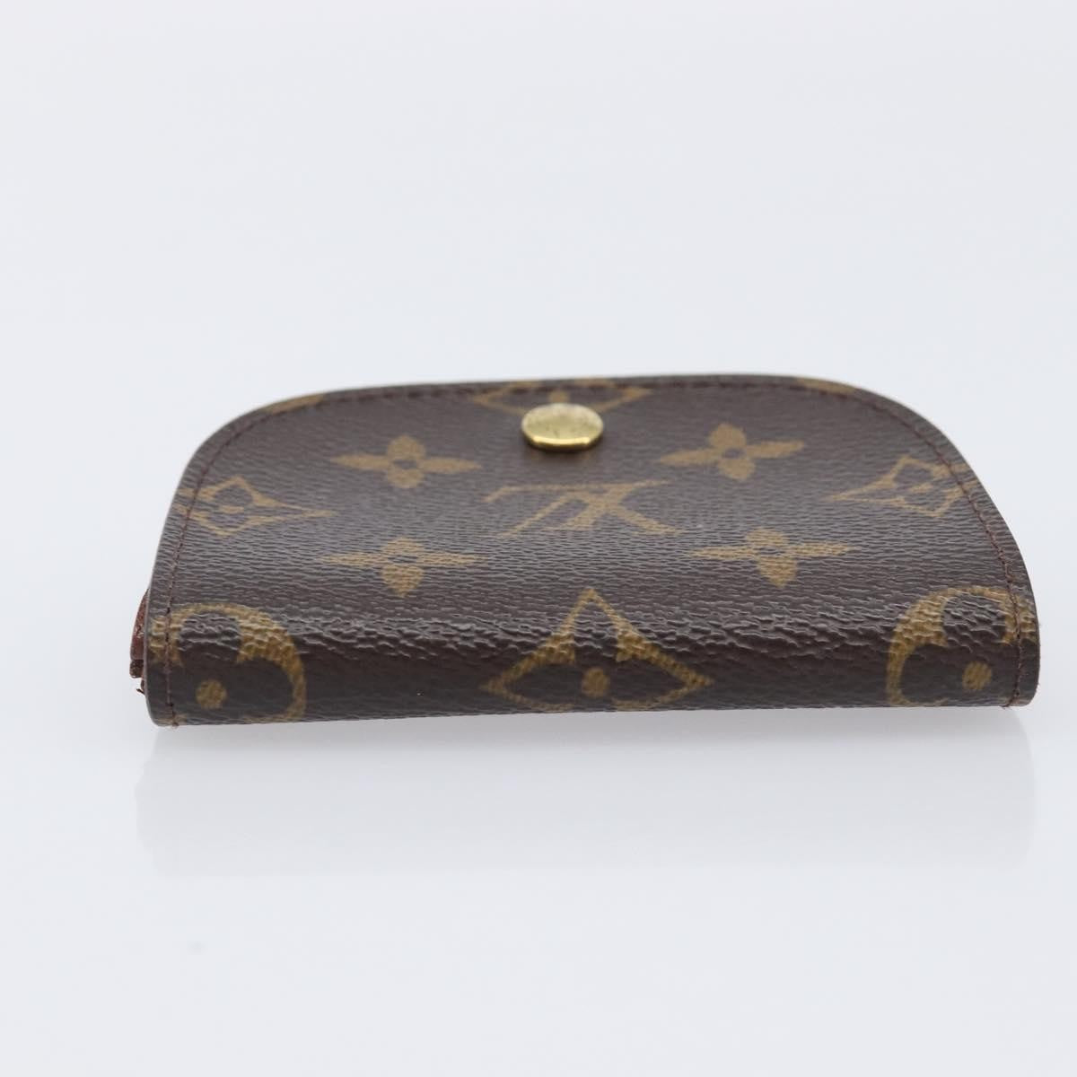 Louis Vuitton Porte Monnaie Gousset Canvas Brown Canvas Wallets Accessory (Pre-Owned)