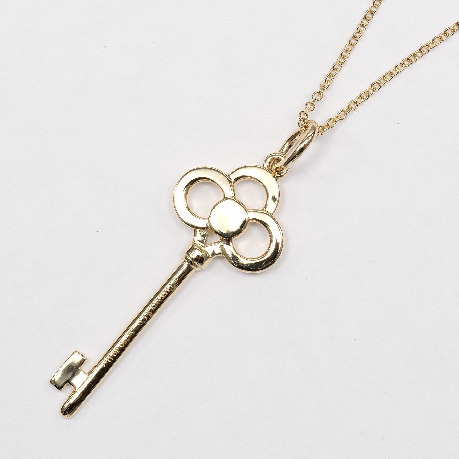 Tiffany & Co. Crown Key Pendant 18K Yellow Gold And Diamonds Gold Yellow_Gold Pendant & Charms Jewelry (Pre-Owned)