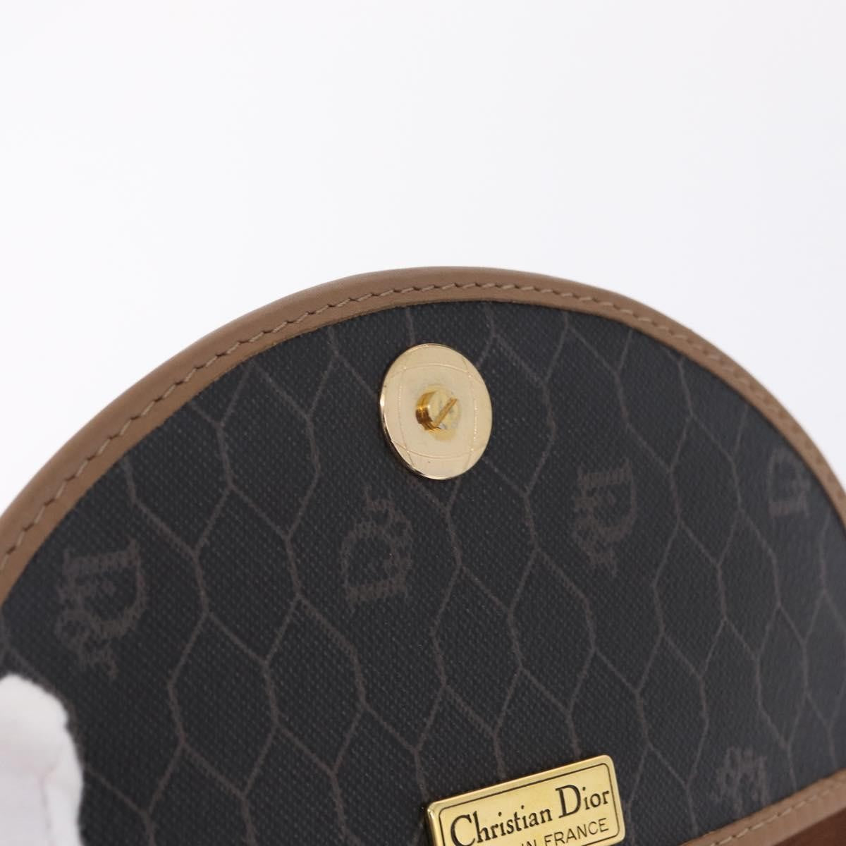 Christian Dior Vintage Honeycomb Canvas Black Canvas Shoulder Bag Bag (Pre-Owned)
