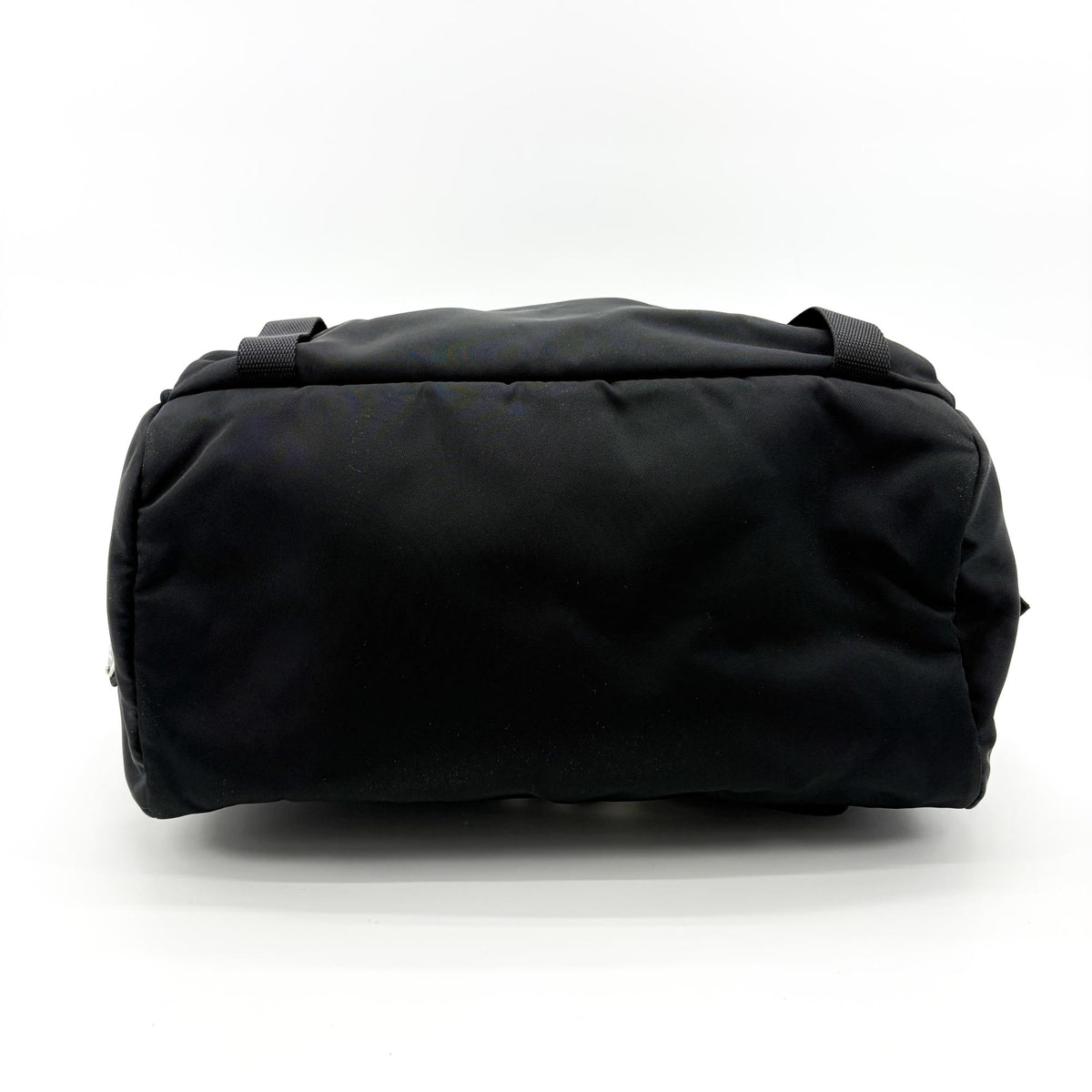 Prada Double Buckle Top Handle Tessuto Black Nylon Backpack Bag (Pre-Owned)