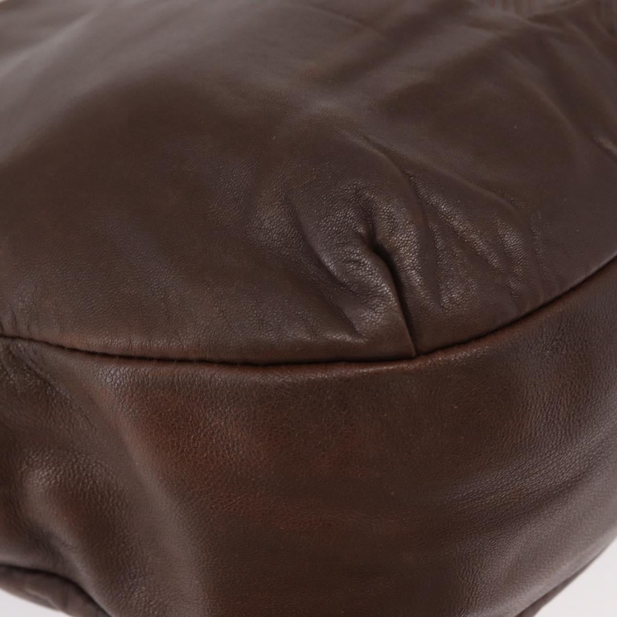 Loewe Anagram Leather Brown Leather Shoulder Bag Bag (Pre-Owned)