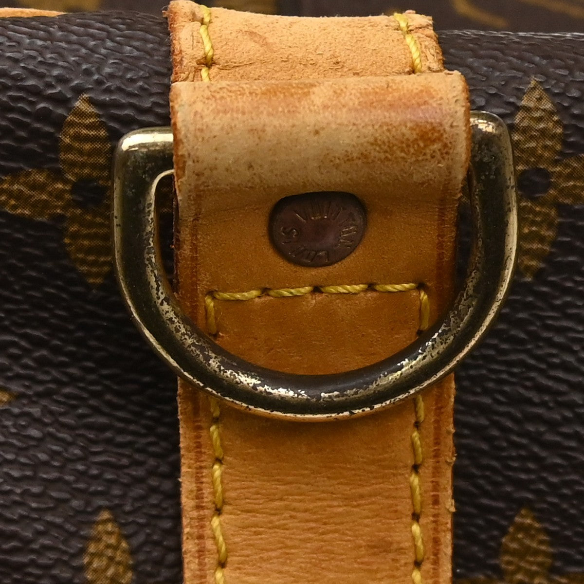 Louis Vuitton Keepall Bandouliere Monogram Canvas Brown Canvas Travel Bag Bag (Pre-Owned)