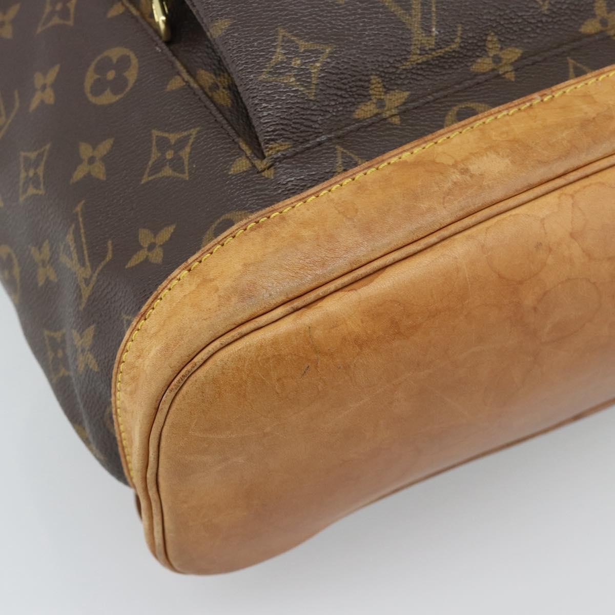 Louis Vuitton Vintage Montsouris Monogram Canvas Brown Canvas Backpack Bag (Pre-Owned)
