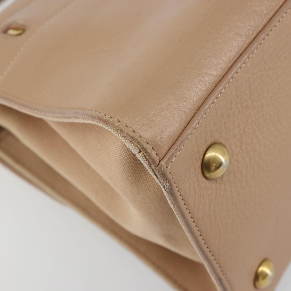 Saint Laurent Muse Two Leather Beige Leather Handbag (Pre-Owned)