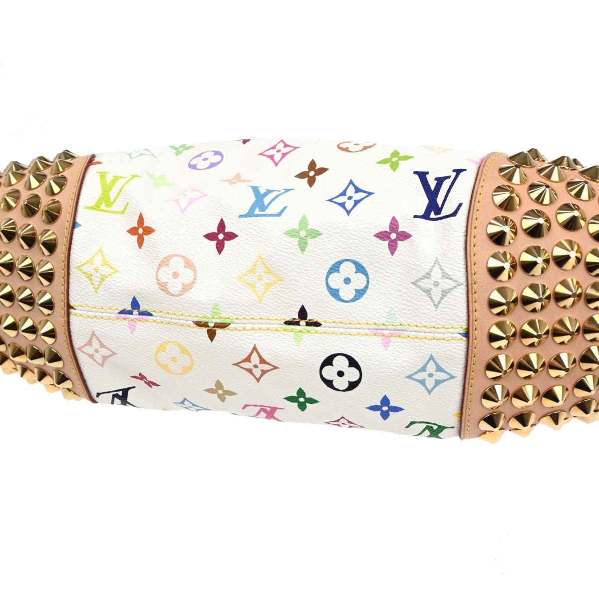 Louis Vuitton Chrissie Monogram Multicolor White Canvas Handbag (Pre-Owned)