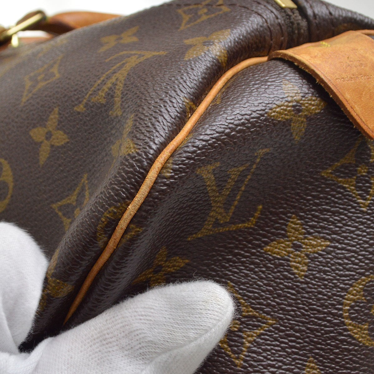 Louis Vuitton Keepall Monogram Canvas Brown Canvas Travel Bag Bag (Pre-Owned)