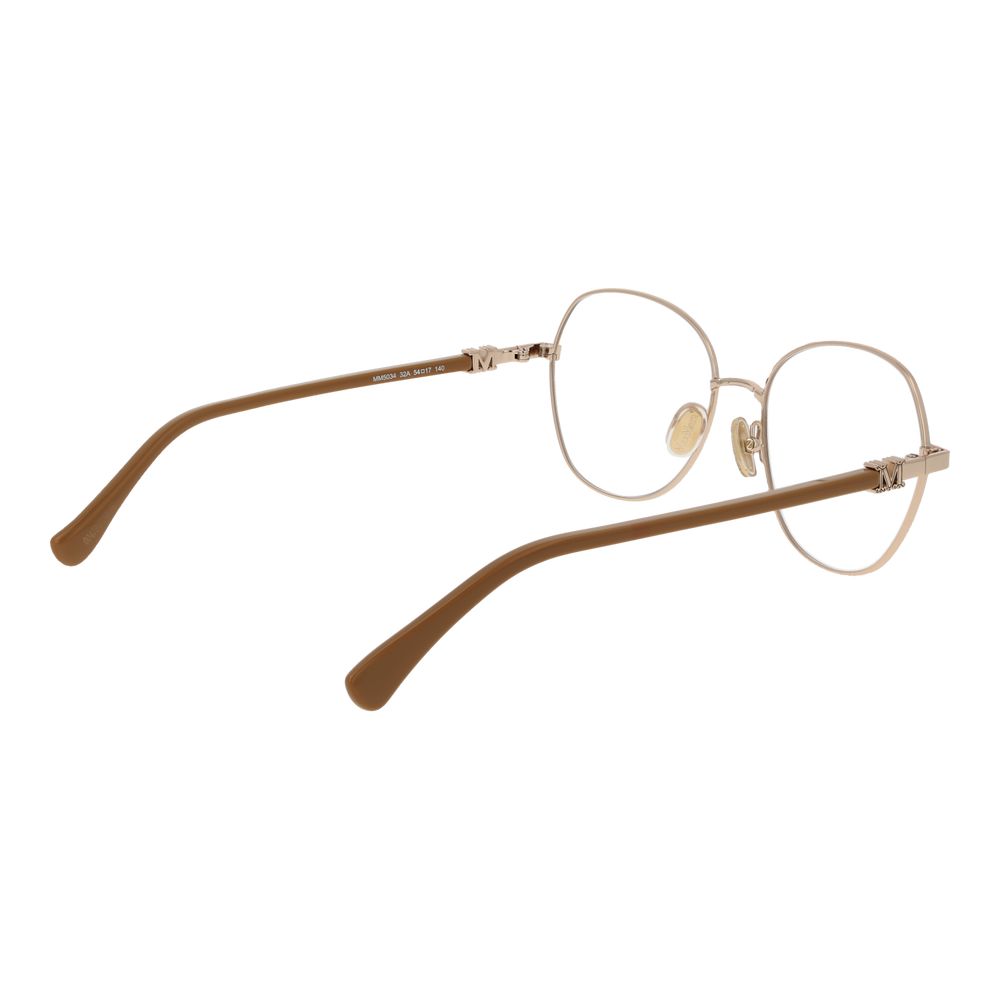 Max Mara Gold Metal Glasses Women's (Frames)