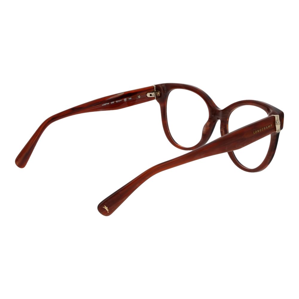 Longchamp Brown Acetate Glasses Women's (Frames)