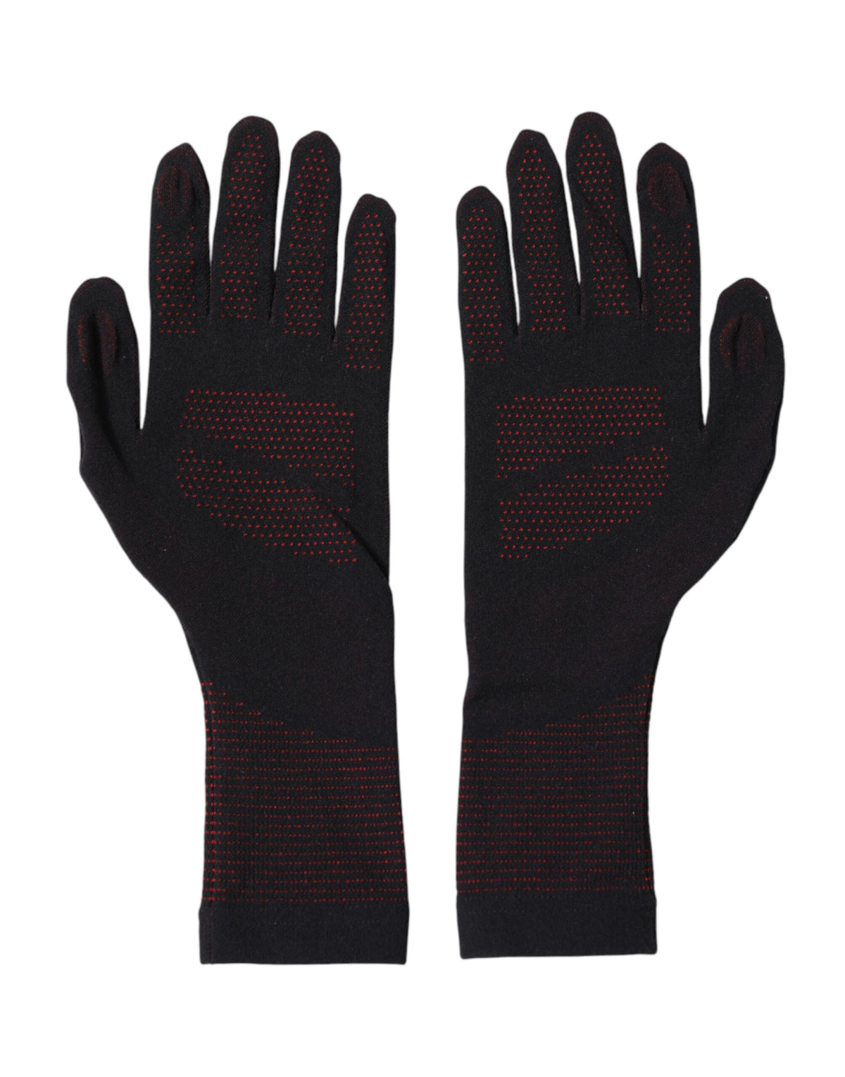 Dolce & Gabbana Black DG Logo Cotton Hands Mitten Men Men's Gloves