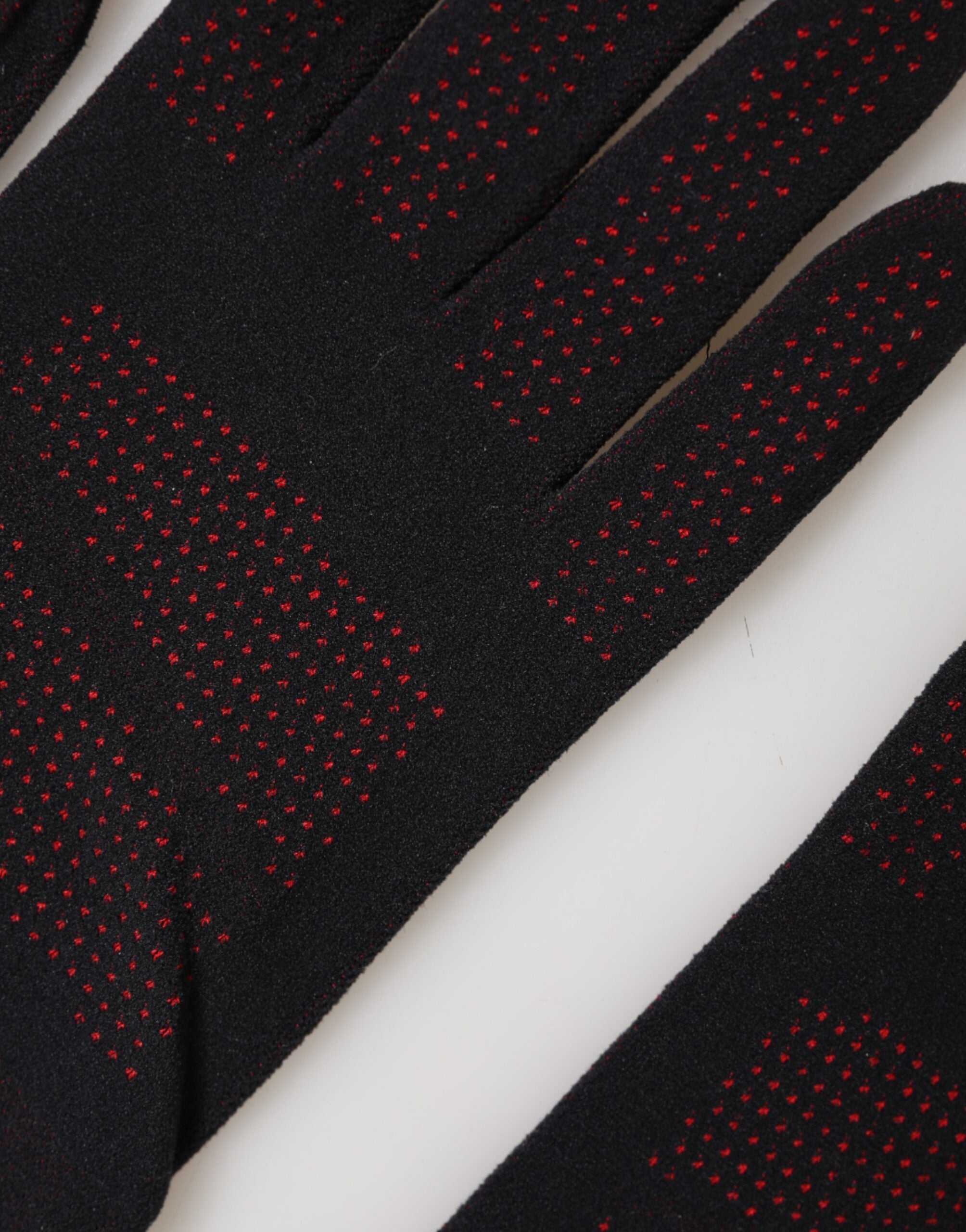 Dolce & Gabbana Black DG Logo Cotton Hands Mitten Men Men's Gloves