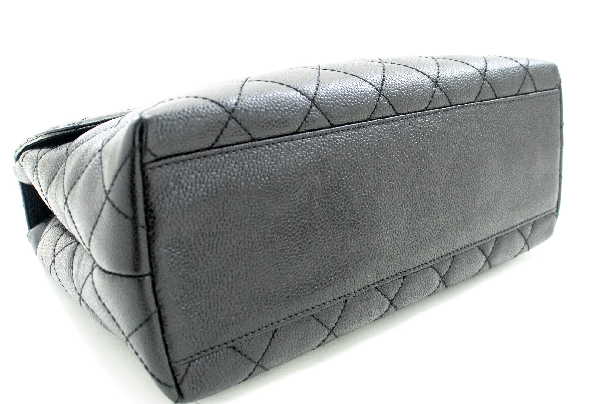 Chanel Kelly Black Leather Handbag (Pre-Owned)
