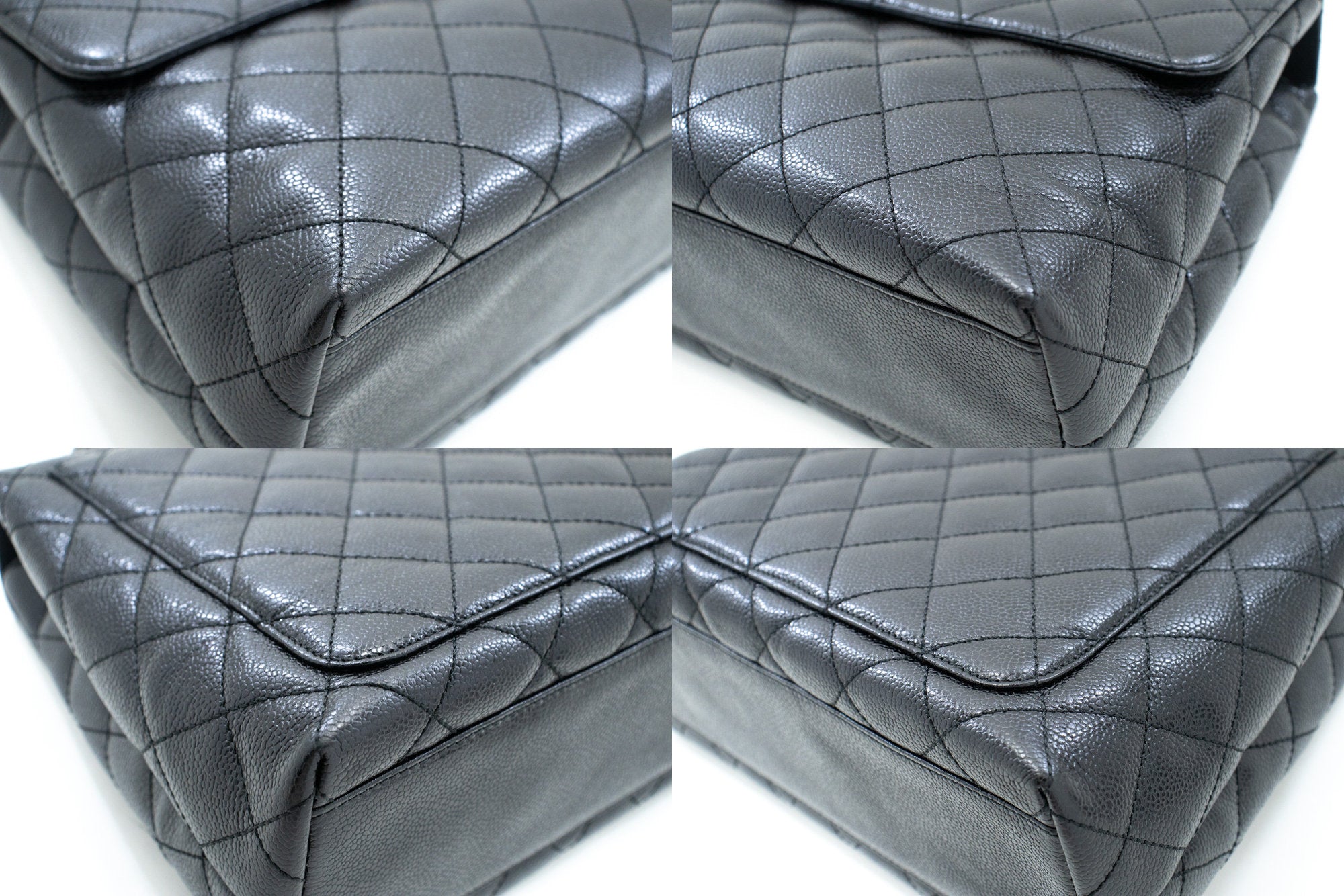 Chanel Kelly Black Leather Handbag (Pre-Owned)