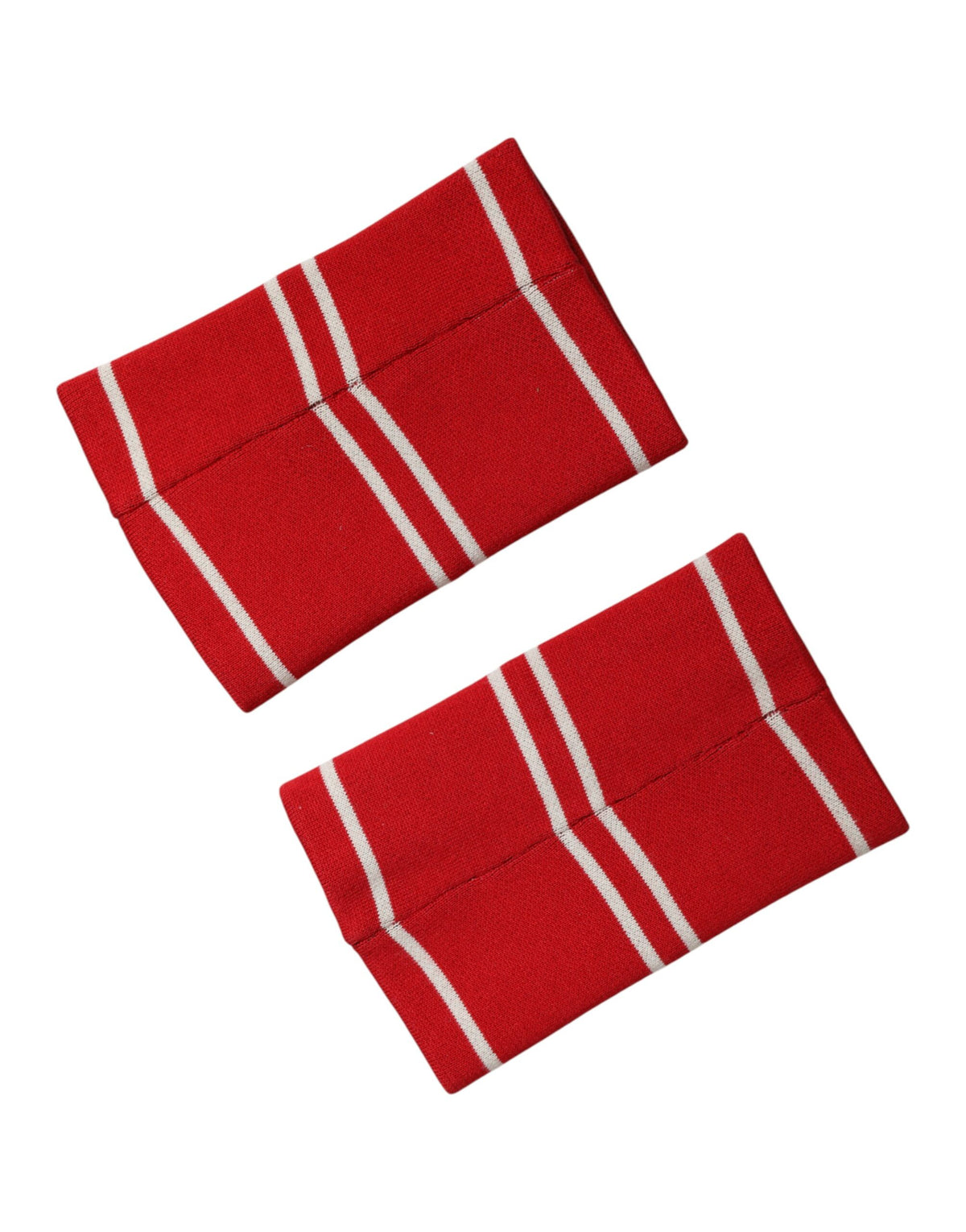 Dolce & Gabbana Red White DG Logo Cotton 1 Pair One SIze Men's Wristband