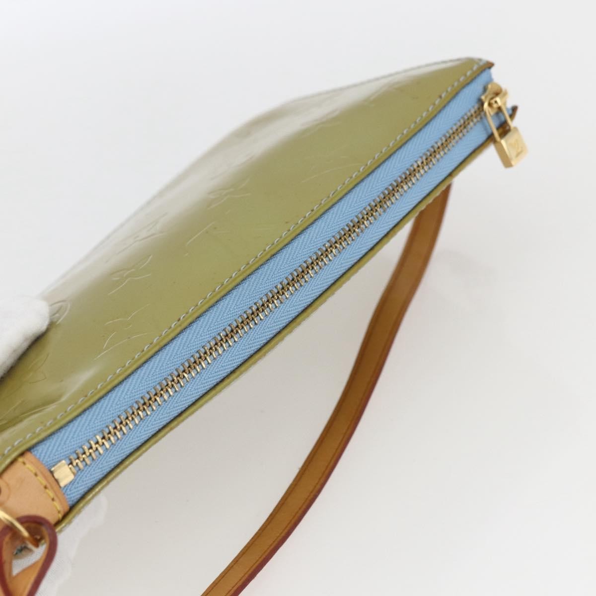 Louis Vuitton Lexington Pochette Monogram Vernis Blue Patent_Leather Clutche & Pouche Bag (Pre-Owned)