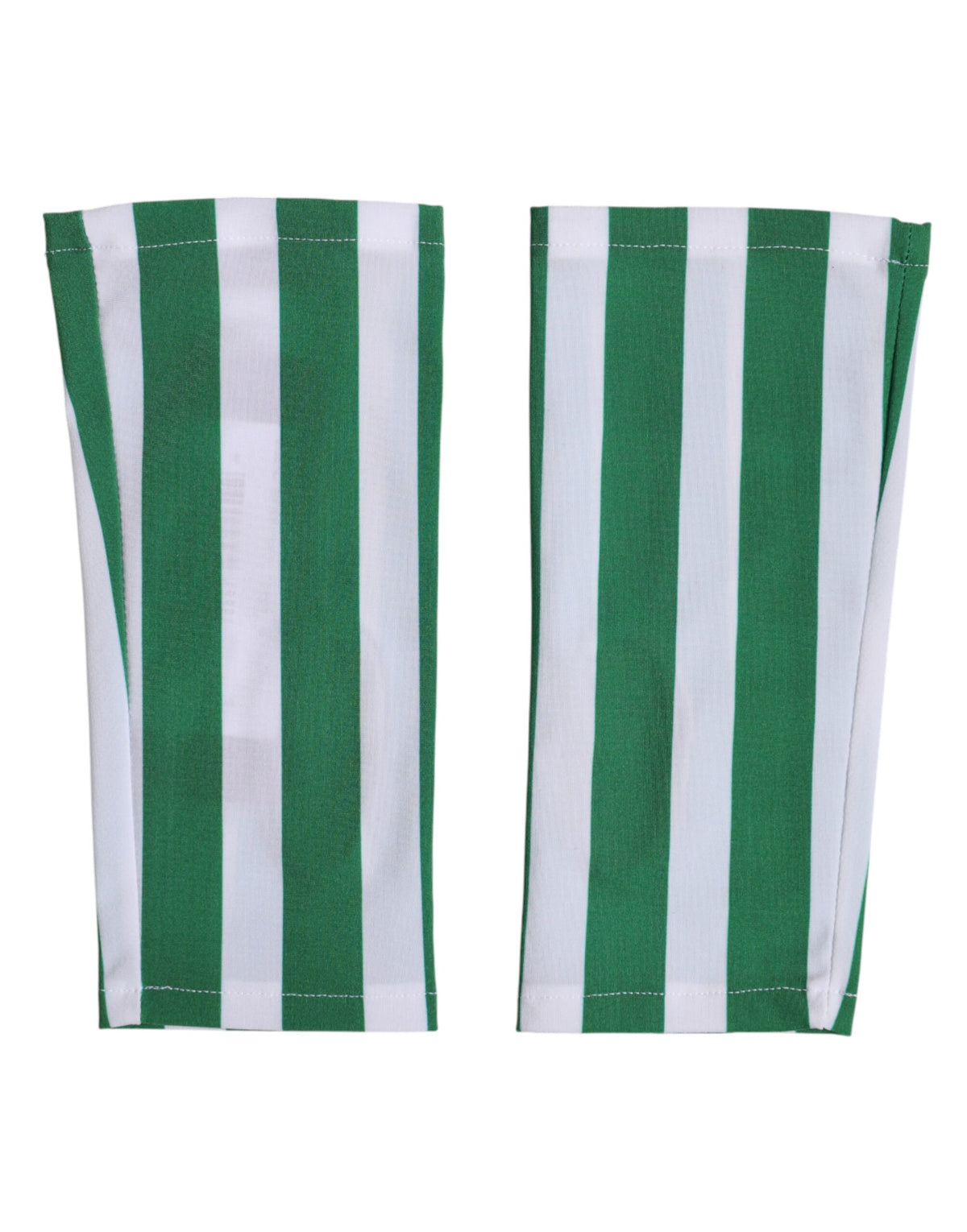 Dolce & Gabbana Green White Nylon Fingerless Wrist Length Women's Gloves