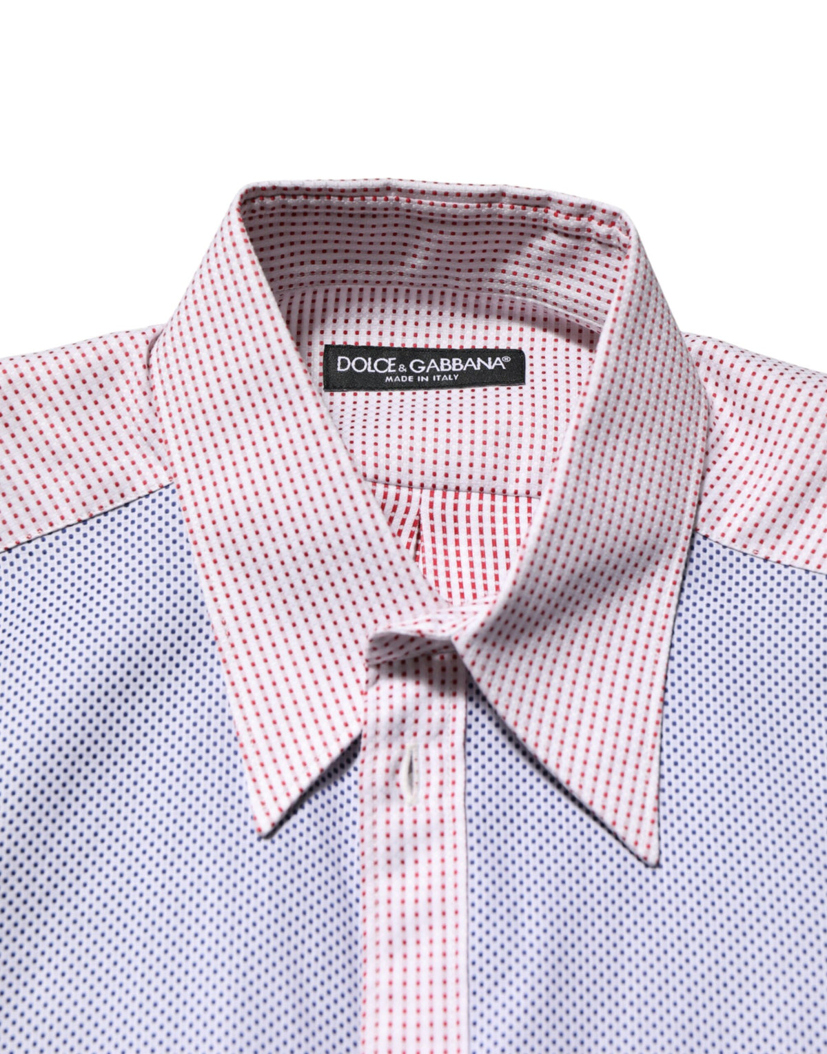 Dolce & Gabbana Multicolor Cotton Collared Checkered Men's Shirt