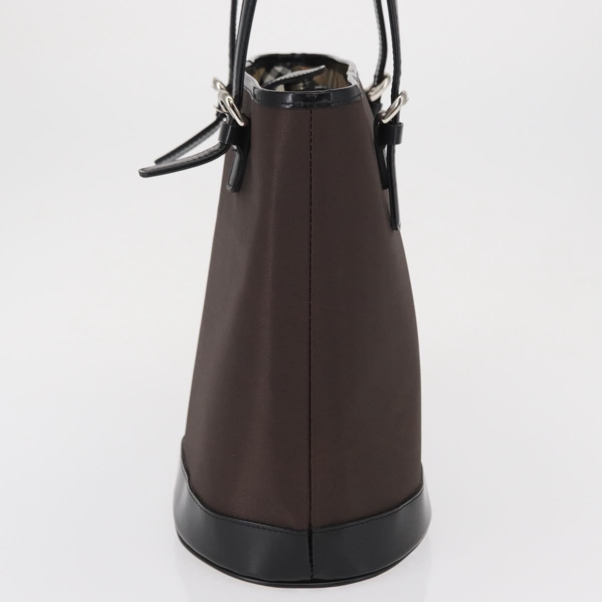 Burberry Blue Label Nylon Brown Nylon Tote Bag Bag (Pre-Owned)