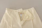 Jucca Off White Cotton High Waist Straight Women Women's Trouser (Pre-Owned)
