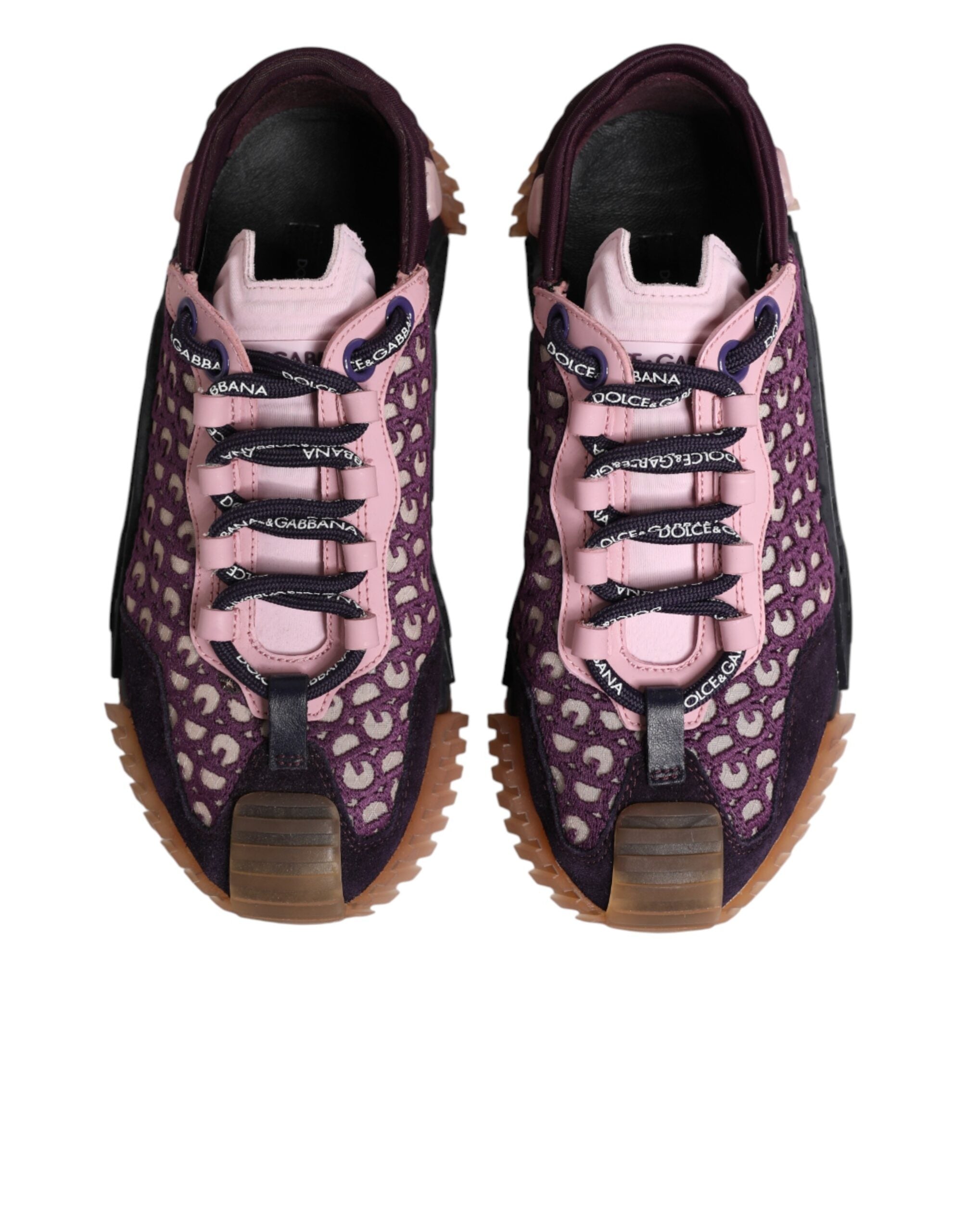 Dolce & Gabbana Multicolor Logo Low Top NS1 Sneakers Women's Shoes