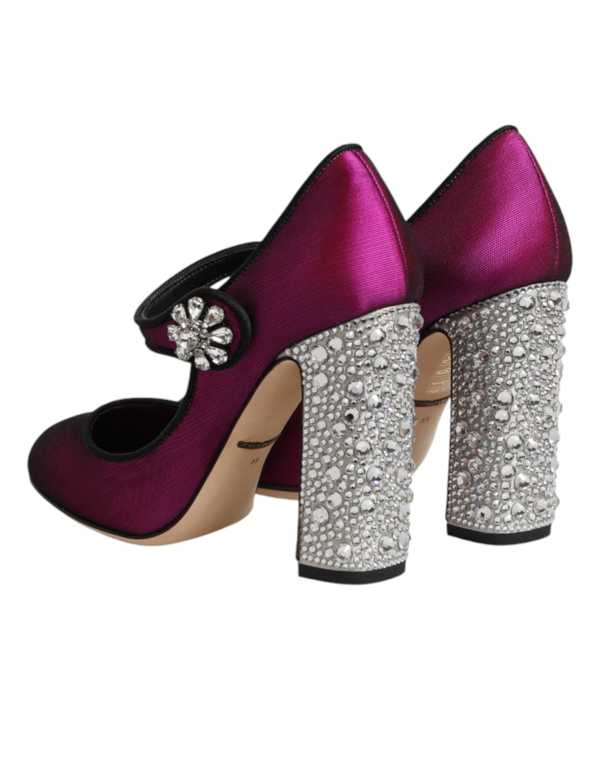 Dolce & Gabbana Pink Embellished High Heels Pumps Women's Shoes