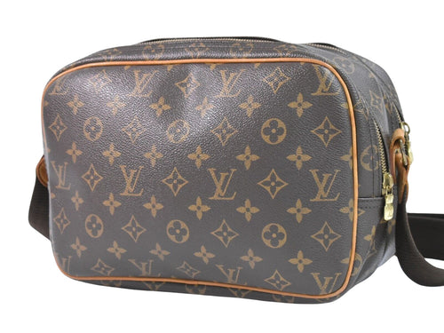 Louis Vuitton Reporter Brown Canvas Shoulder Bag (Pre-Owned)