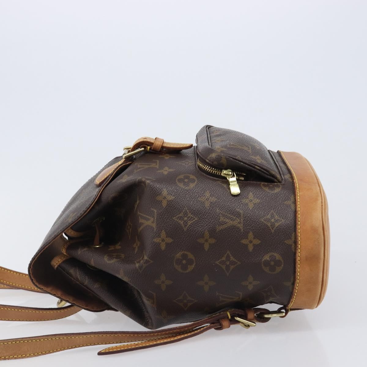 Louis Vuitton Vintage Montsouris Monogram Canvas Brown Canvas Backpack Bag (Pre-Owned)