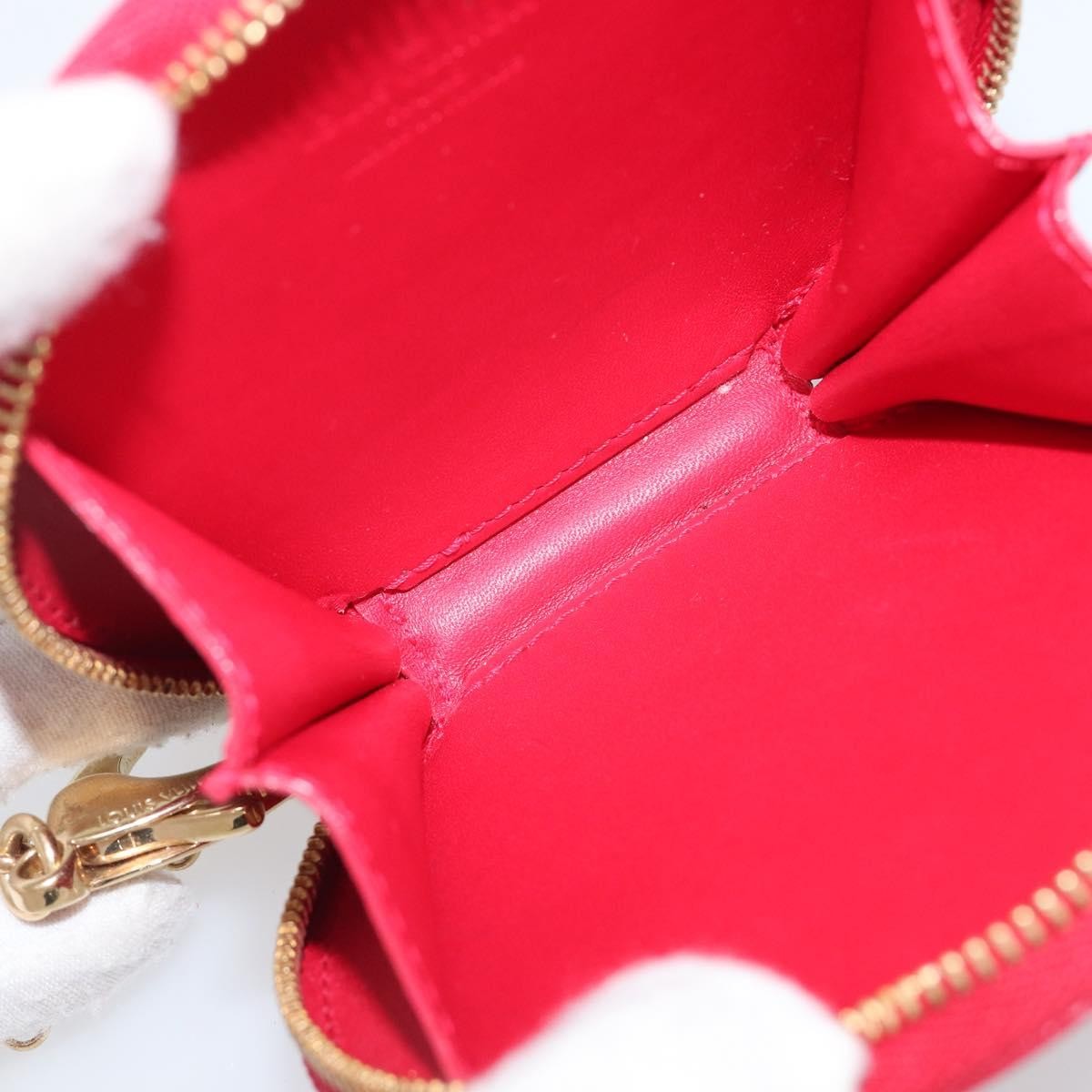 Louis Vuitton Boite Chapeau Coin Purse Patent Leather Red Patent_Leather Wallets Accessory (Pre-Owned)
