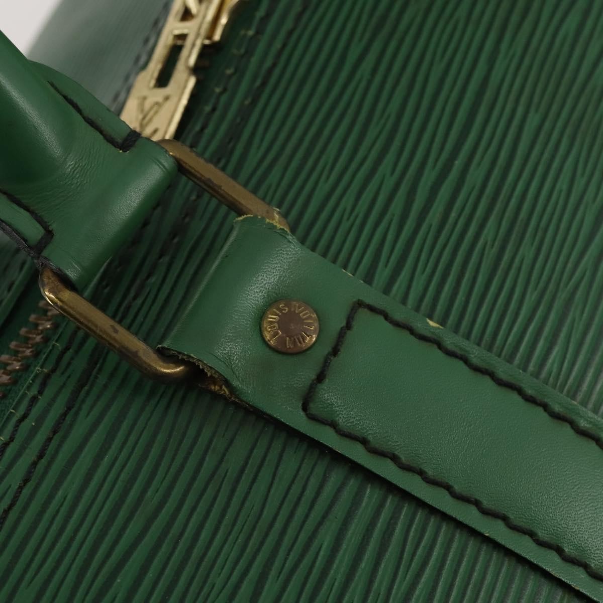 Louis Vuitton Keepall Epi Green Leather Travel Bag Bag (Pre-Owned)