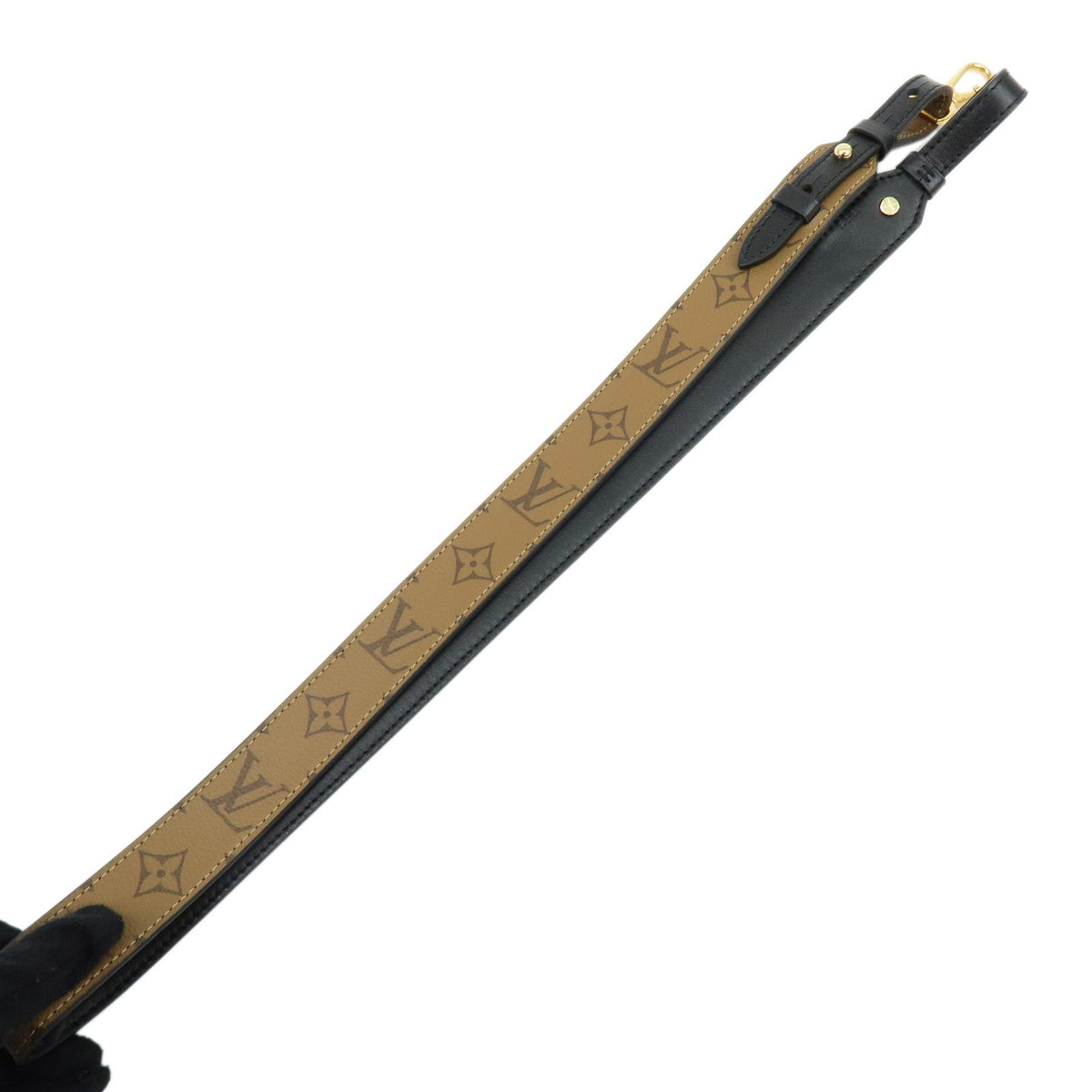 Louis Vuitton Shoulder Strap Reverse Monogram Canvas Brown Canvas Straps Accessory (Pre-Owned)