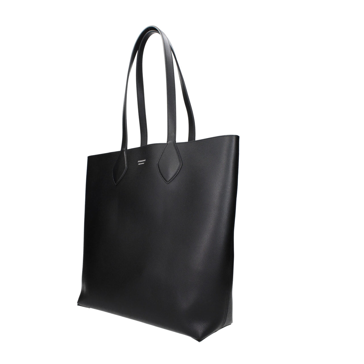 Ferragamo Black Leather Shoulder Men's Bag
