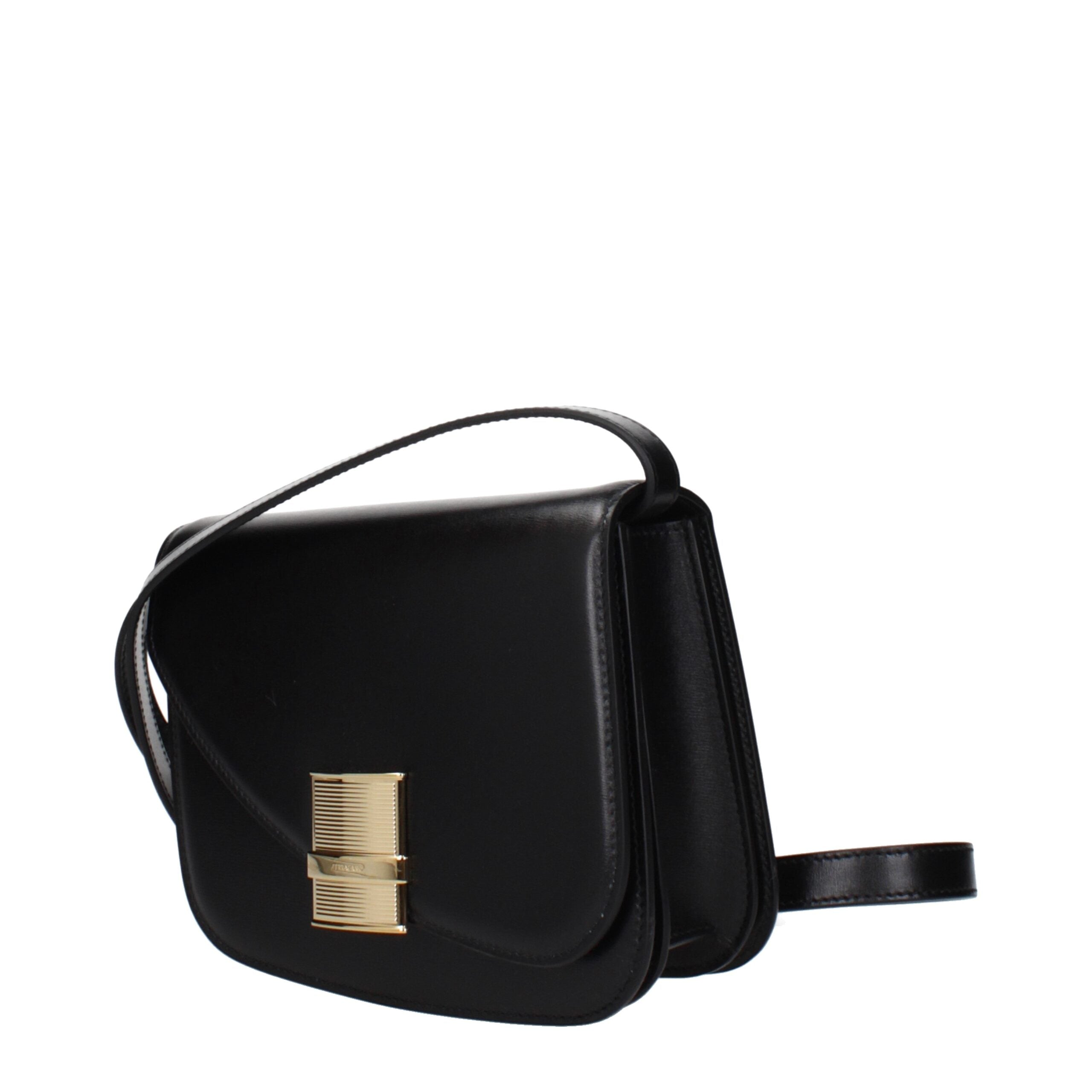 Ferragamo Black Leather Crossbody Women's Bag
