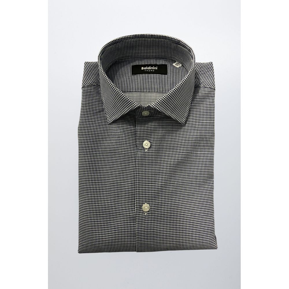 Baldinini Trend Blue Cotton Men Men's Shirt