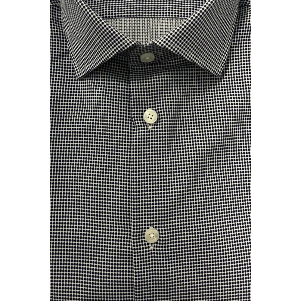 Baldinini Trend Blue Cotton Men Men's Shirt