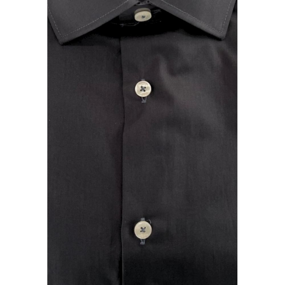 Baldinini Trend Gray Cotton Men Men's Shirt