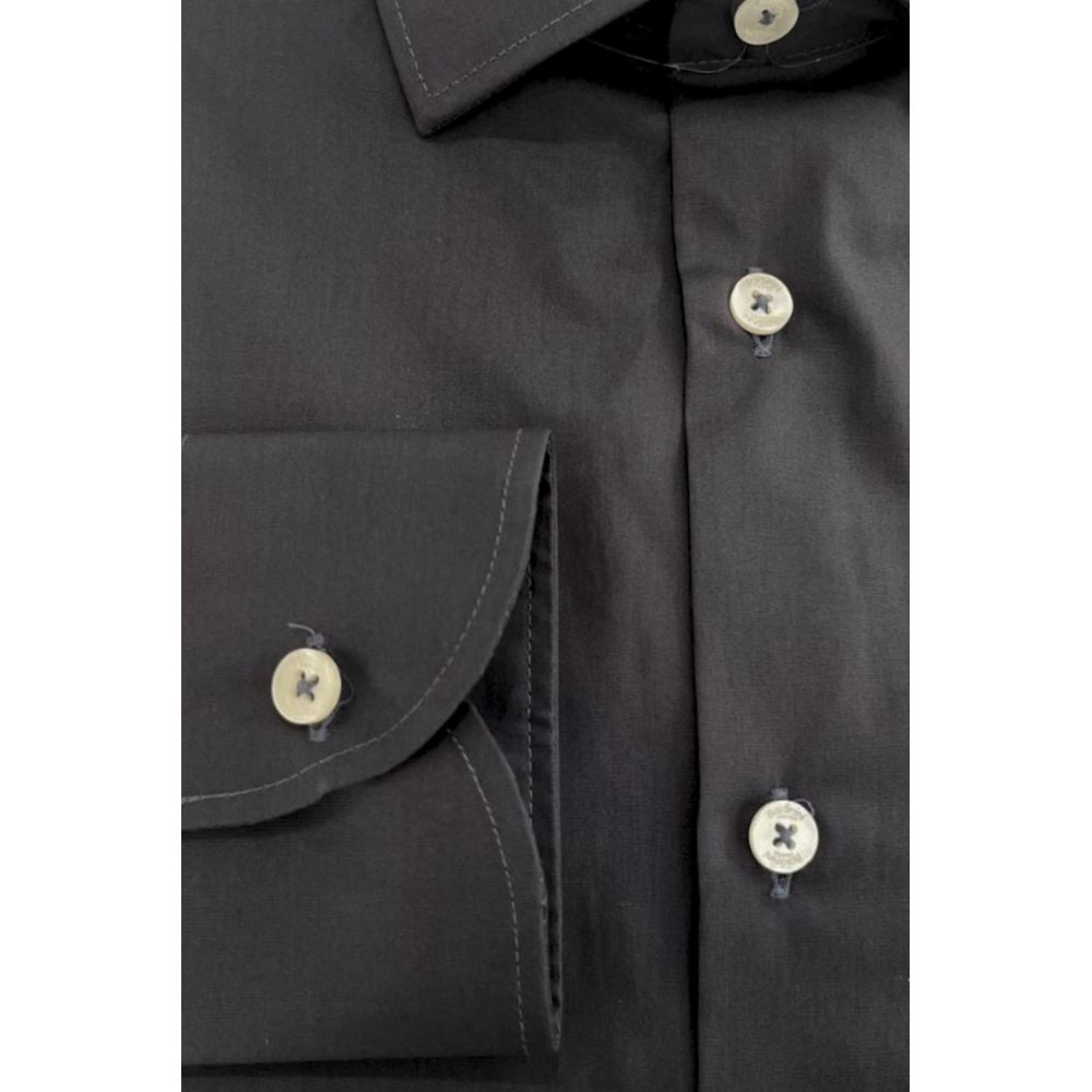 Baldinini Trend Gray Cotton Men Men's Shirt