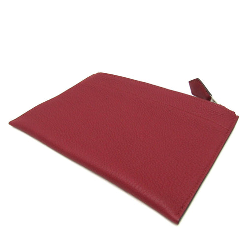 Hermès -- Red Leather Clutch Bag (Pre-Owned)