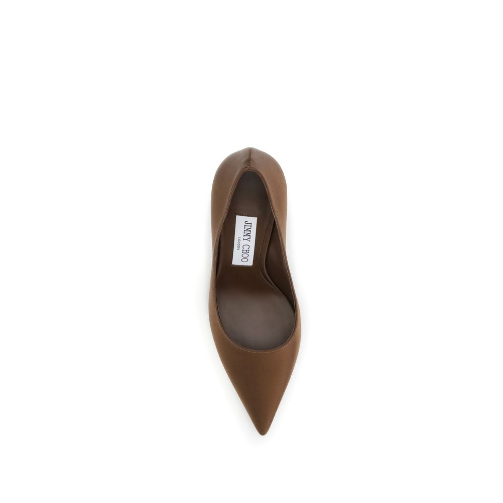 Jimmy Choo Brown Silk Women's Pumps